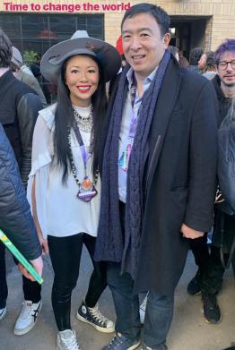 Mr. Moda with Andrew Yang